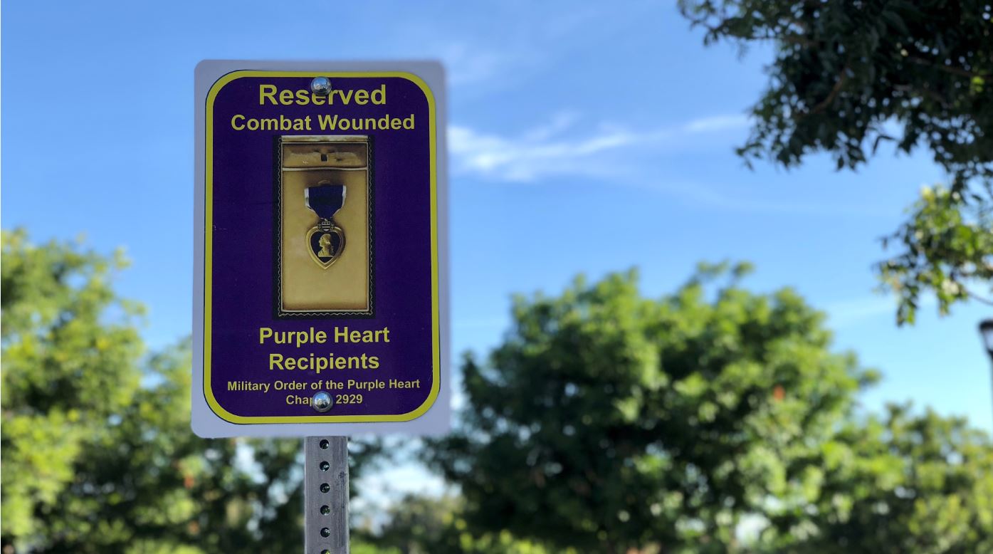 Purple heart parking