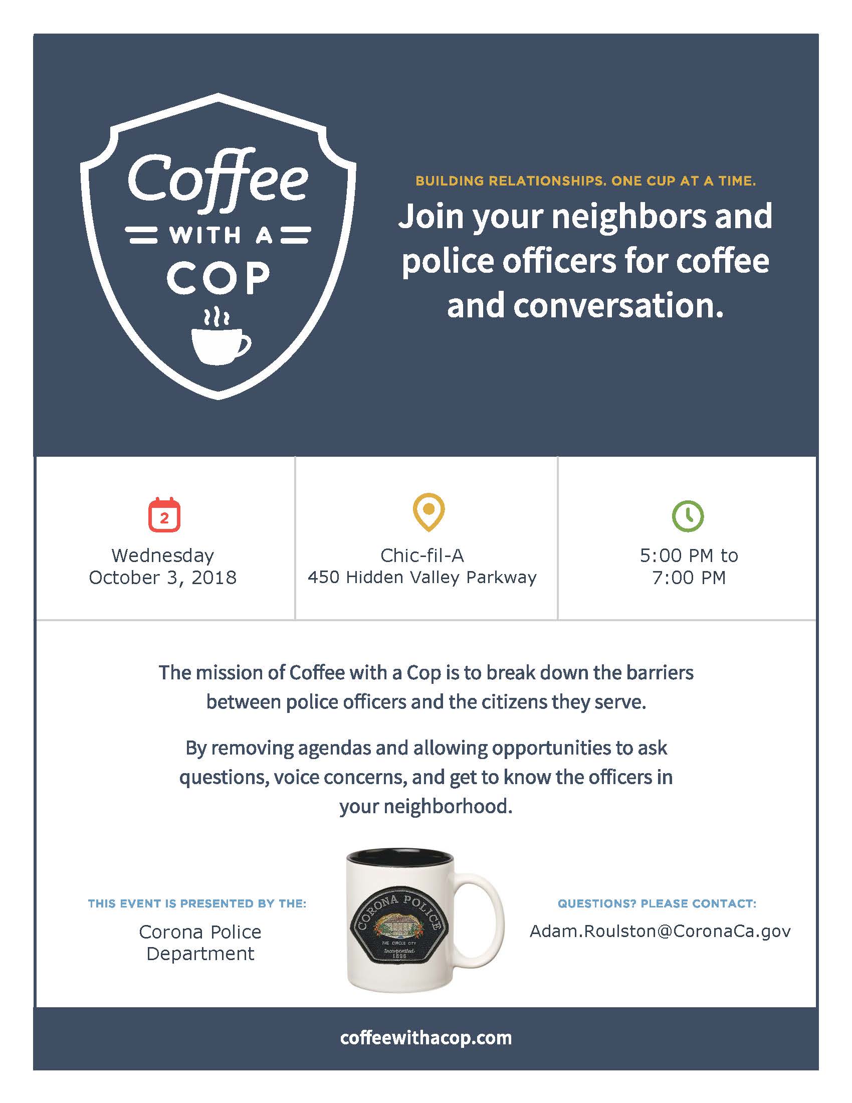 coffee with a cop flyer