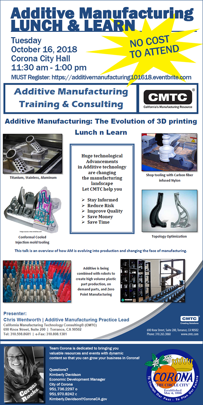 Additive Manufacturing Lunch & Learn