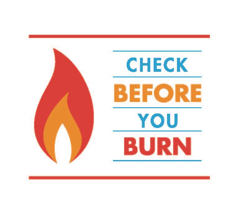 Check Before You Burn Logo