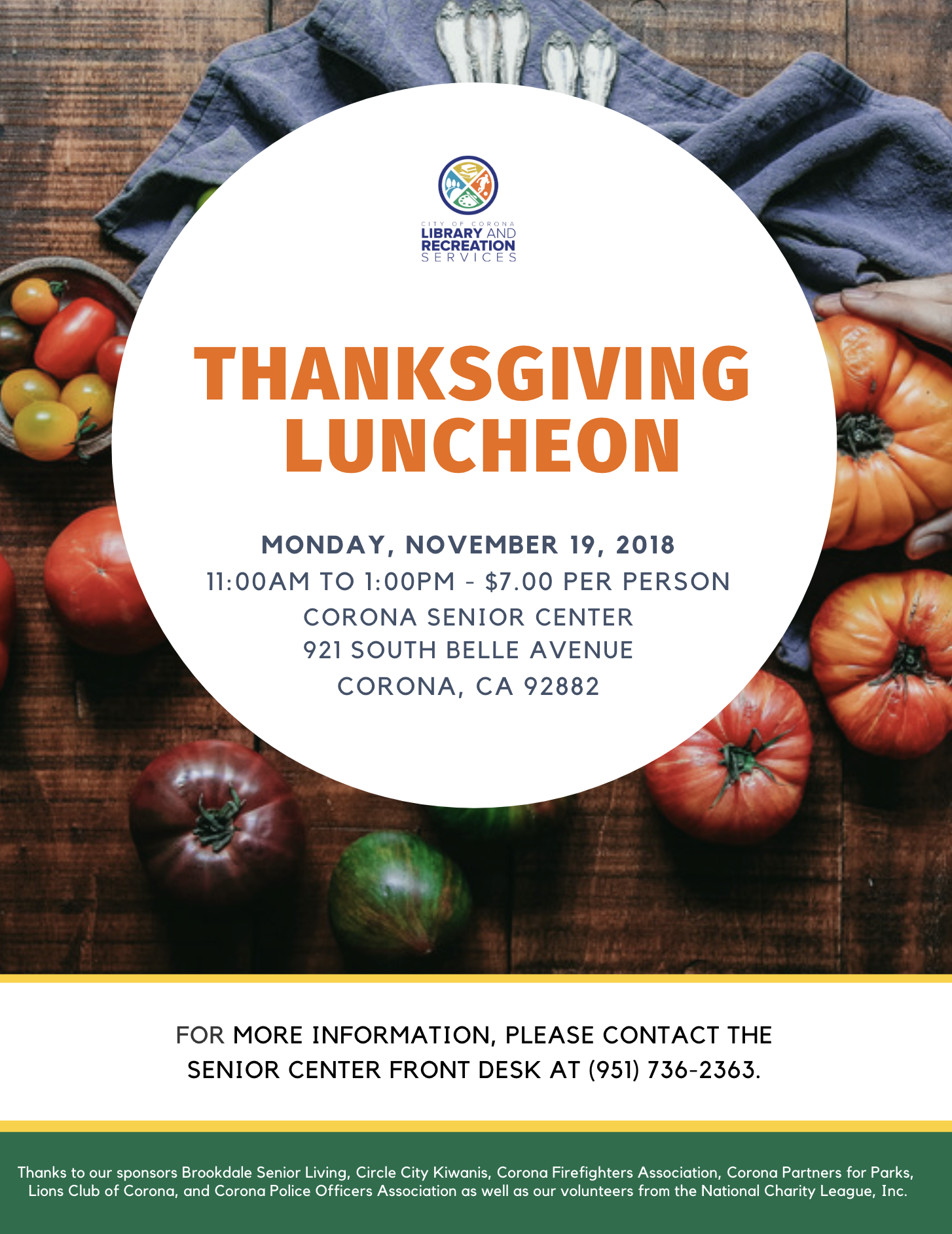 Thanksgiving Luncheon 2018