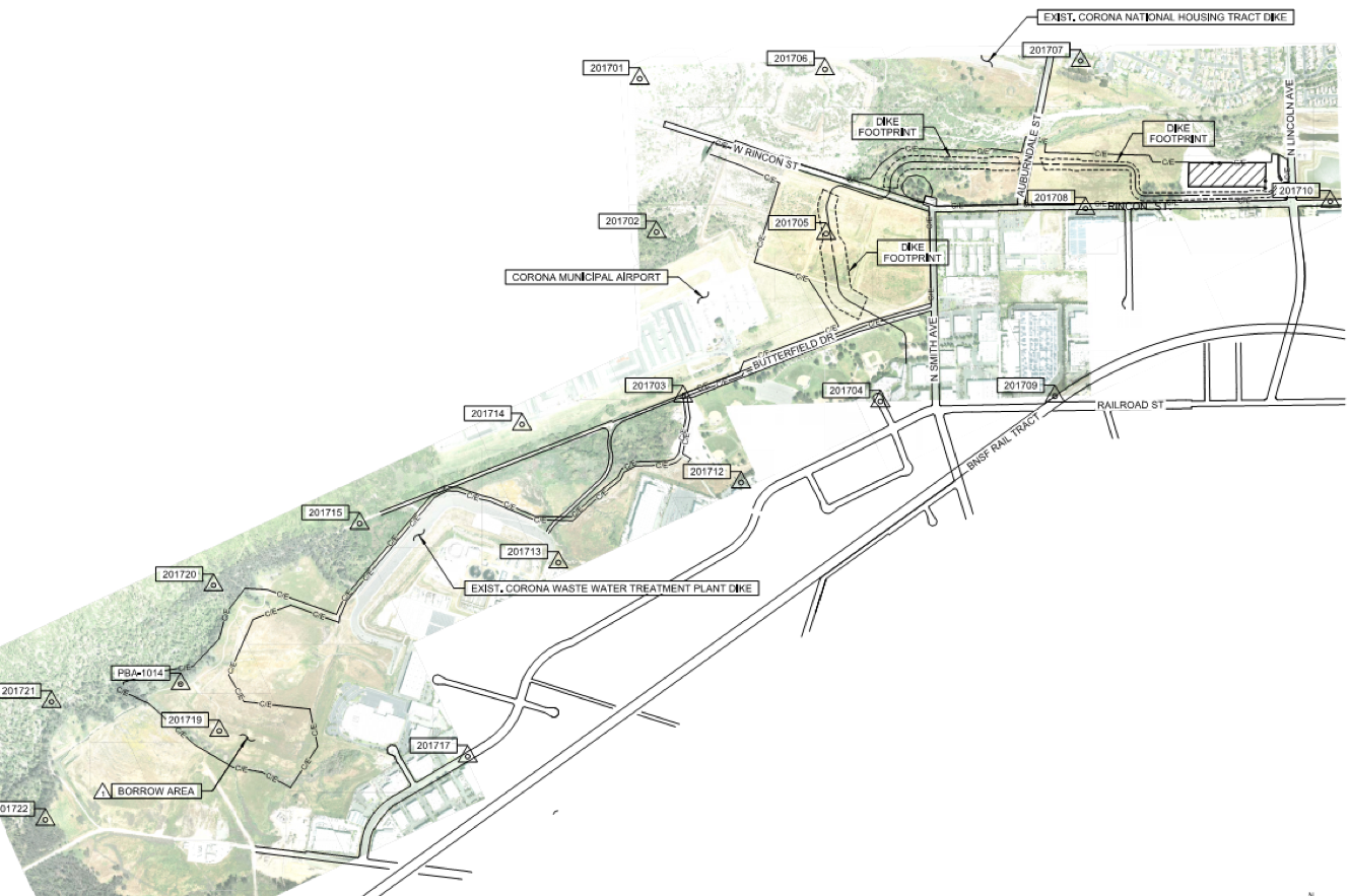 Alcoa Aluminum Plant Dike Project Area Map