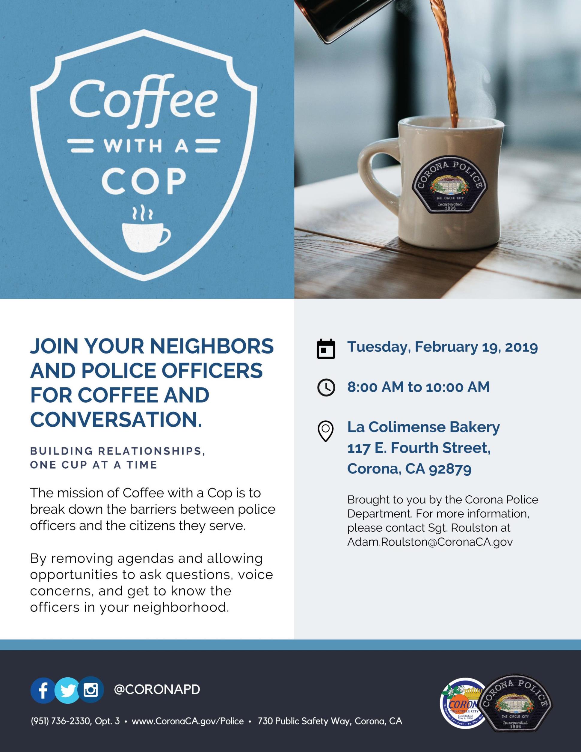 Coffee with a Cop February 2019