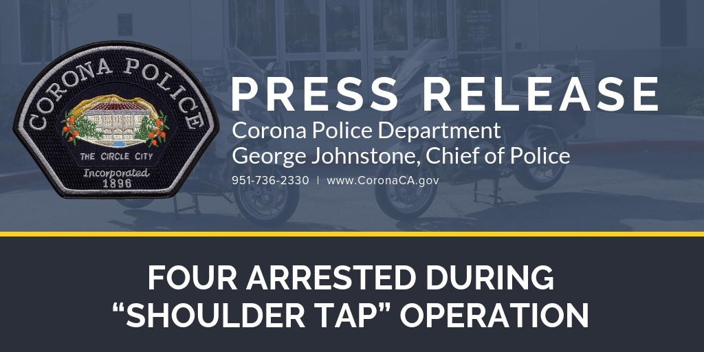 FOUR ARRESTED DURING “SHOULDER TAP” OPERATION