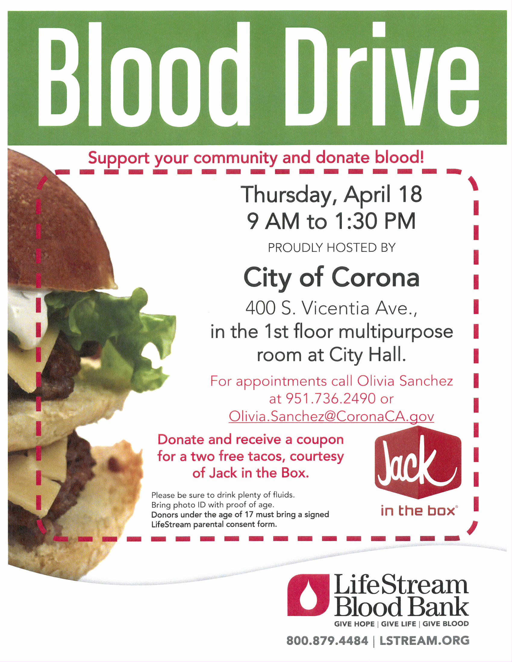 Blood Drive April 2019