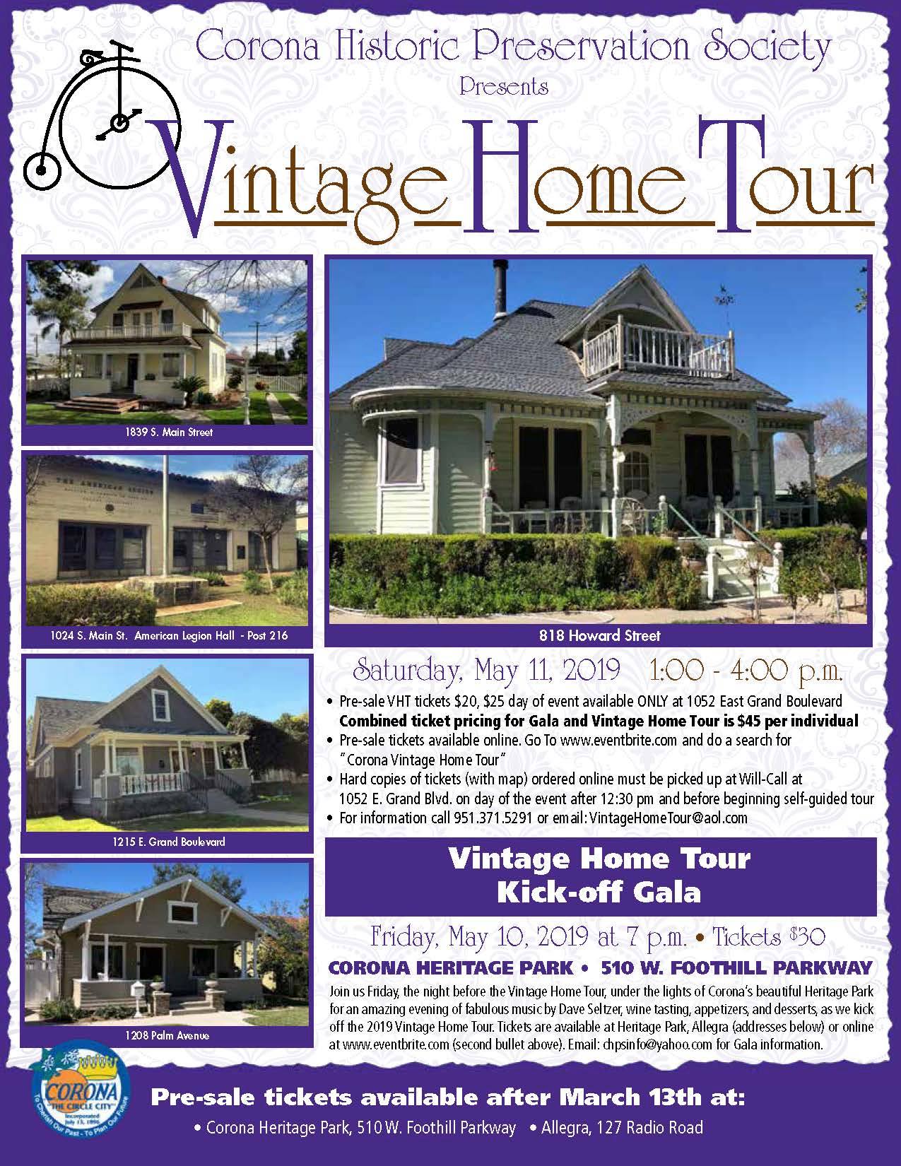 vintage home tour Kick-Off Gala