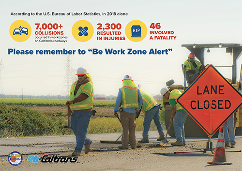 Somber Reminder to “Be Work Zone Alert”