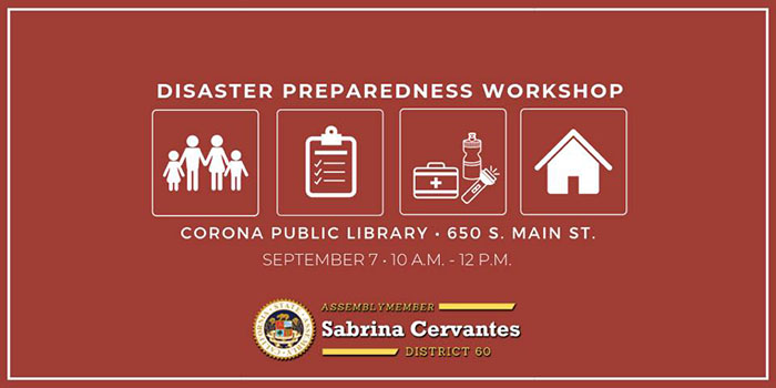 Disaster Preparedness with Assemblymember Sabrina Cervantes