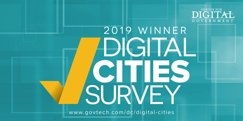 CORONA RECOGNIZED AS A 2019 DIGITAL CITIES SURVEY WINNER