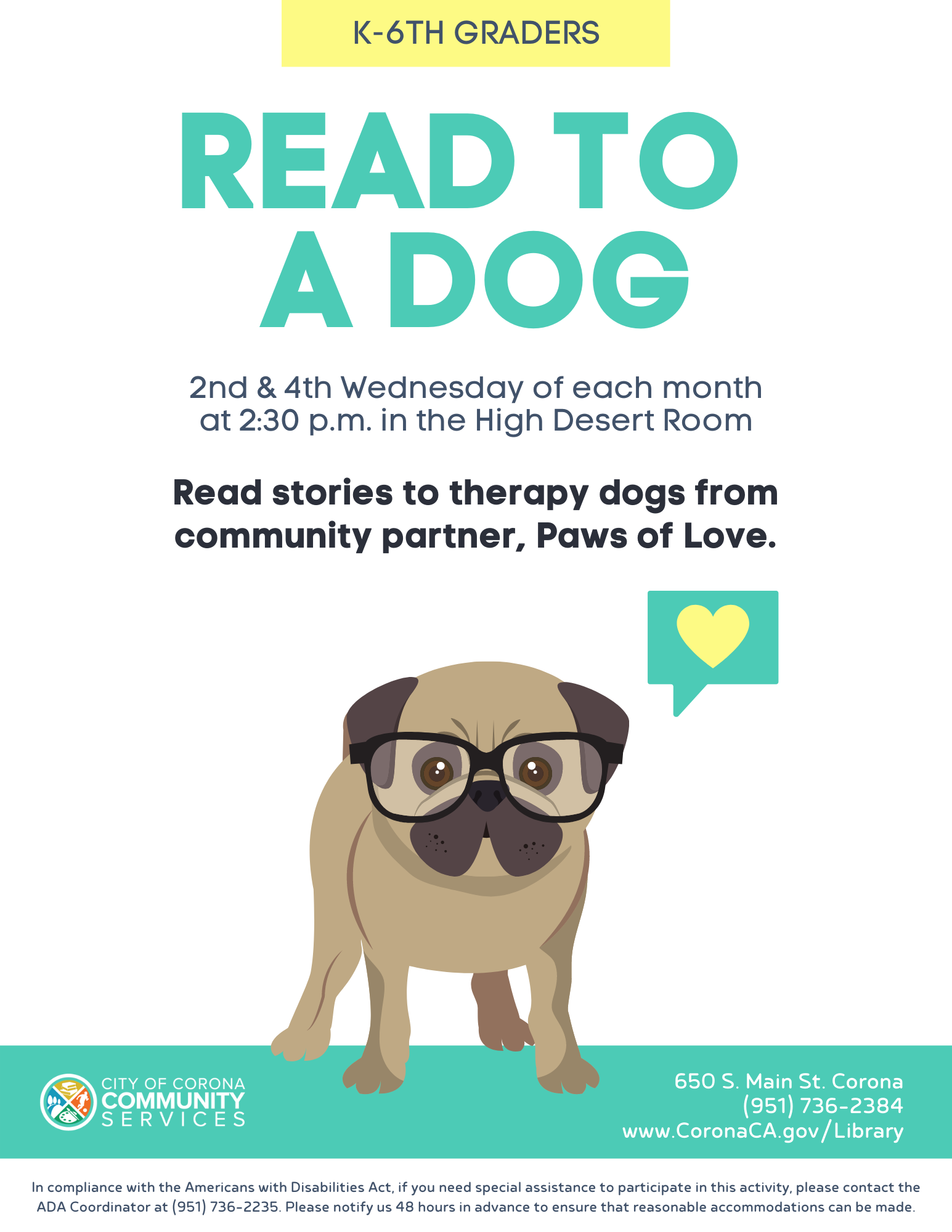 Read to a Dog 2021