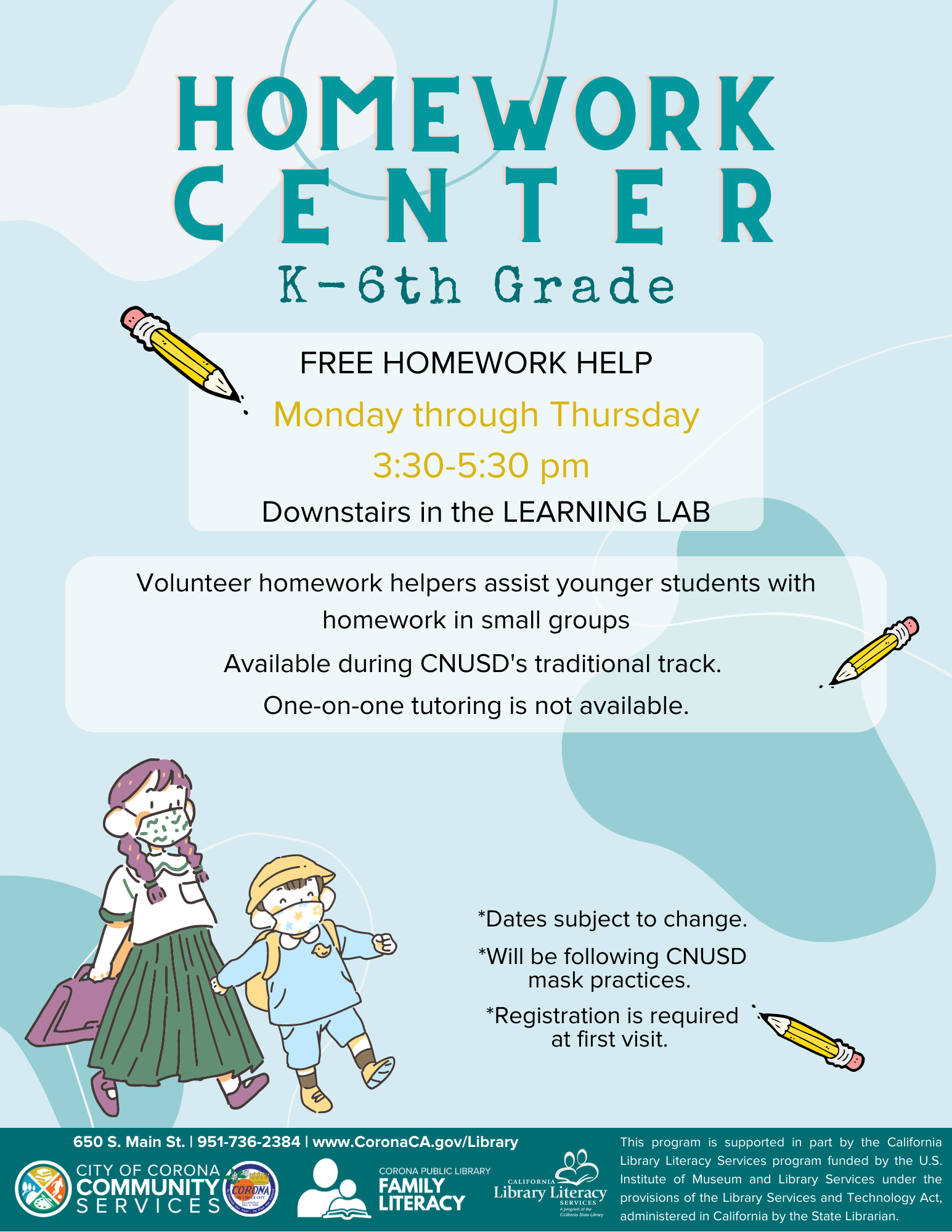 Homework Center Flyer