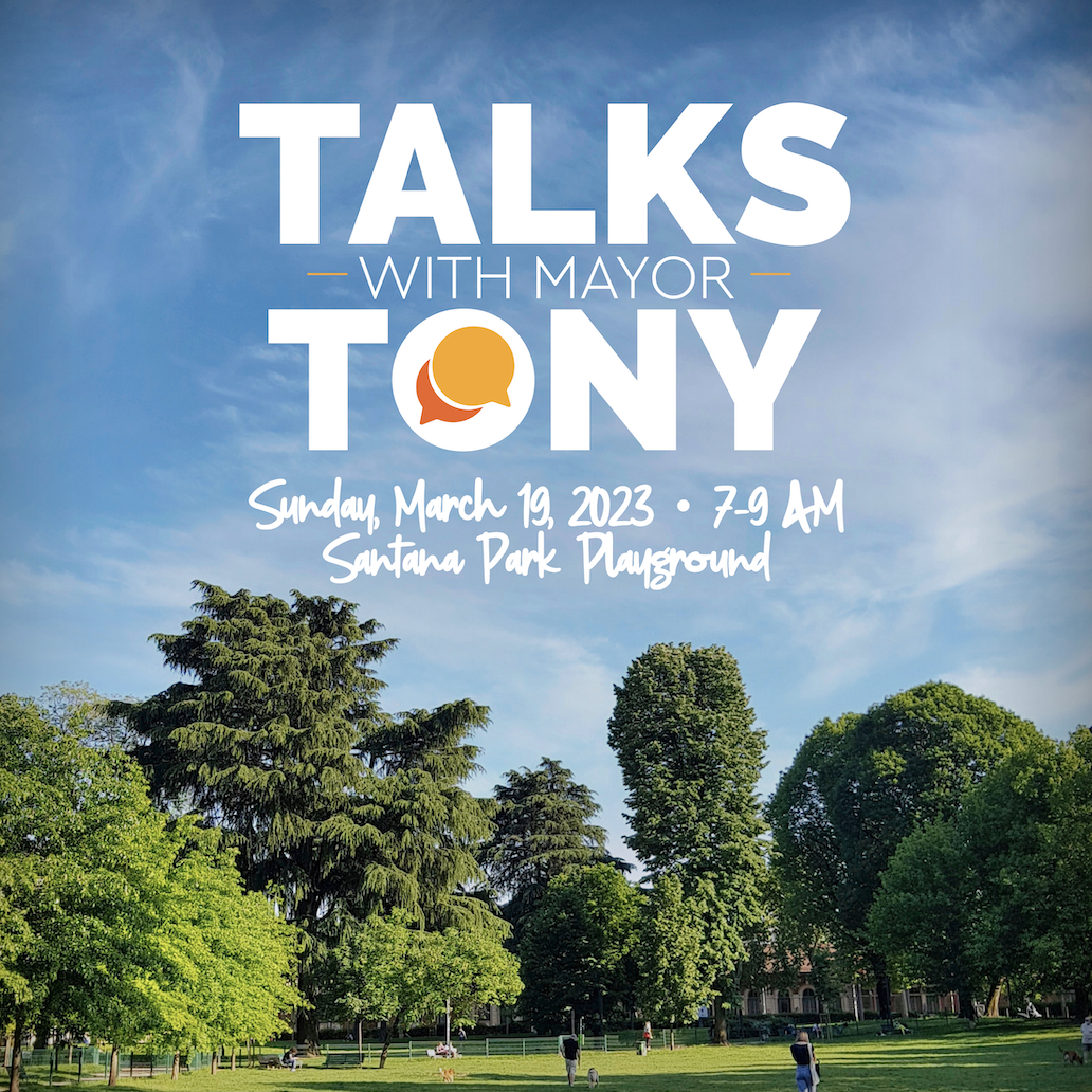 Talks with Mayor Tony