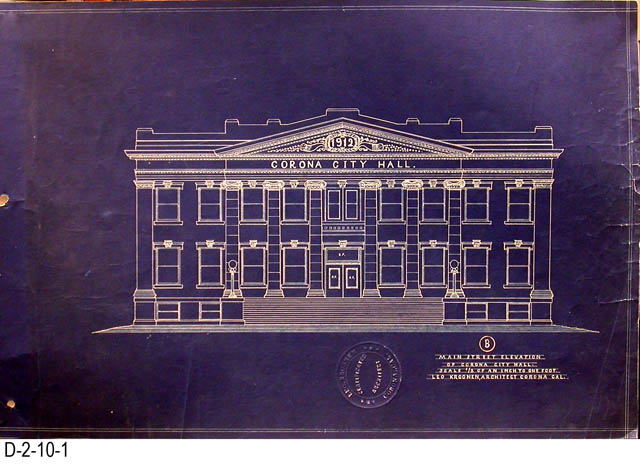 blueprint, city hall