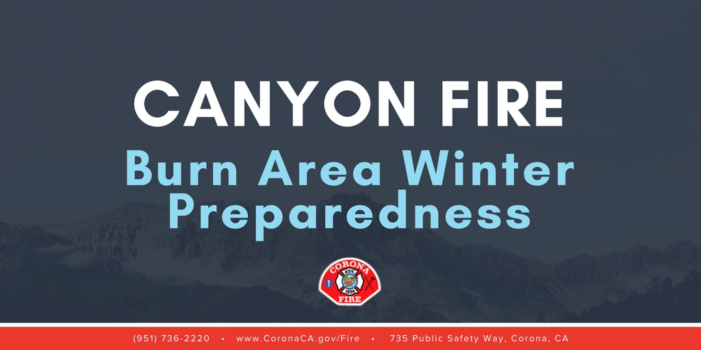 BURN AREA WINTER PREPAREDNESS