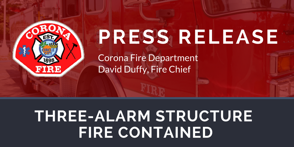 PR- Three Alarm Structure Fire